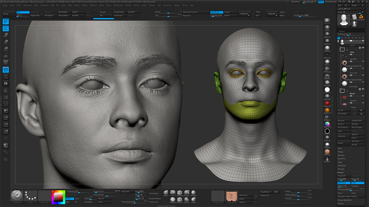 Download Zbrush head sculpt